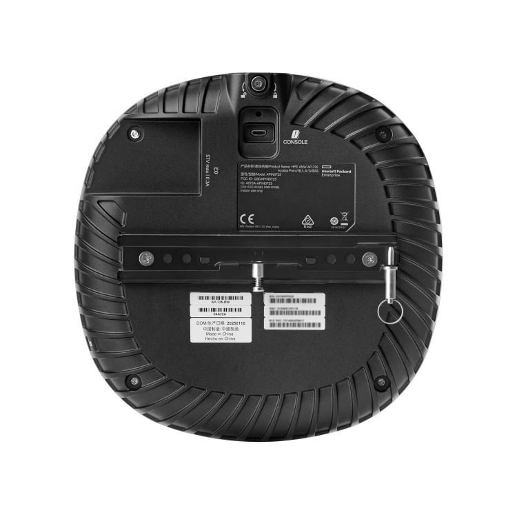 HPE Aruba Networking AP-725 (RW) - Campus - radio access point - Wi-Fi 7, Bluetooth 5.4 LE, ZigBee - Wi-Fi 7 - 2.4 GHz, 5 GHz, 6 GHz ceiling mountable