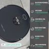 Tesvor S6-black Robot Vacuum Cleaner Laser Navigation 2700Pa Auto-Charging Floor Carpet Sweeping and Mopping