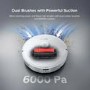 Roborock S8 Pro Ultra Robot Vacuum Cleaner with RockDock Ultra DuoRoller Brush and VibraRise 2.0 Mopping system 6000Pa - White