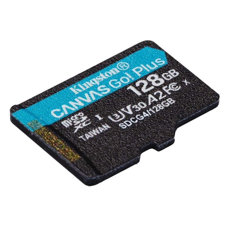 Kingston Canvas Go Plus 128GB MicroSD UHS-I Memory Card + Adapter