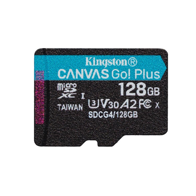 Kingston Canvas Go Plus 128GB MicroSD UHS-I Memory Card + Adapter