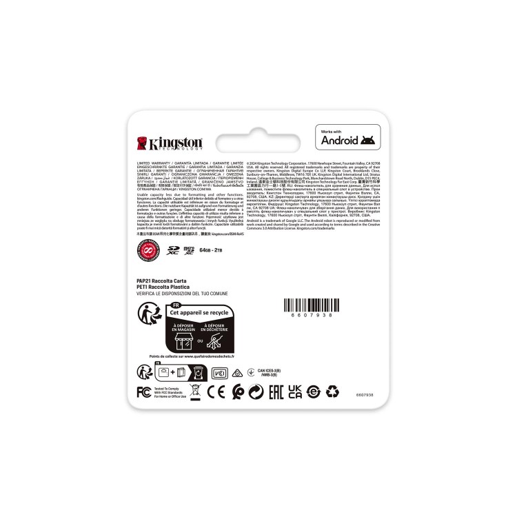 Kingston Canvas Go Plus 256GB MicroSD UHS-I Memory Card + Adapter