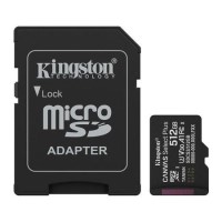 Kingston Canvas Select Plus 512GB microSDXC UHS-I Memory Card + microSD to SD adapter