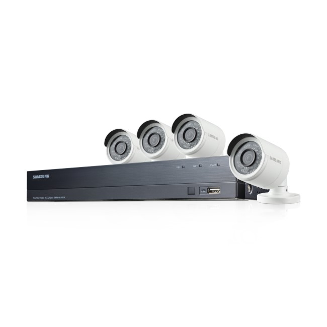 GRADE A1 - Samsung CCTV System - 4 Channel 1080p DVR with 4 x 1080p Cameras & 1TB HDD