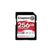 Kingston Canvas React Plus 256GB SDXC Memory Card Kingston Canvas React Plus 256GB SDXC Memory Card