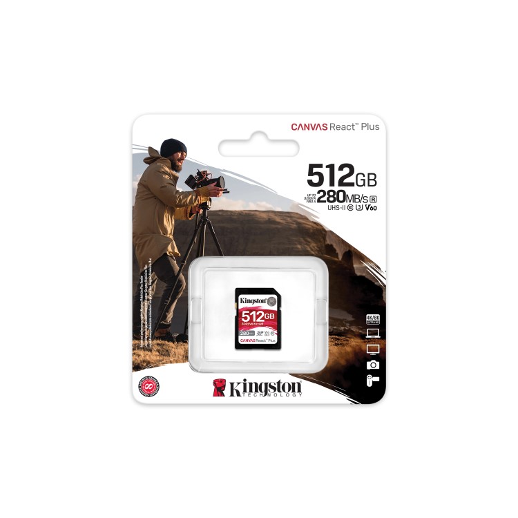Kingston Canvas React Plus 512GB SDXC Memory Card