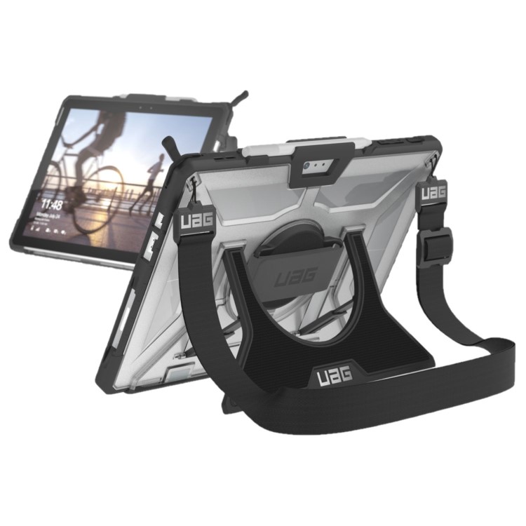 Surface Pro 2017 / Surface Pro 4 Plasma Case with Handstrap & Shoulder Strap - Ice / Black