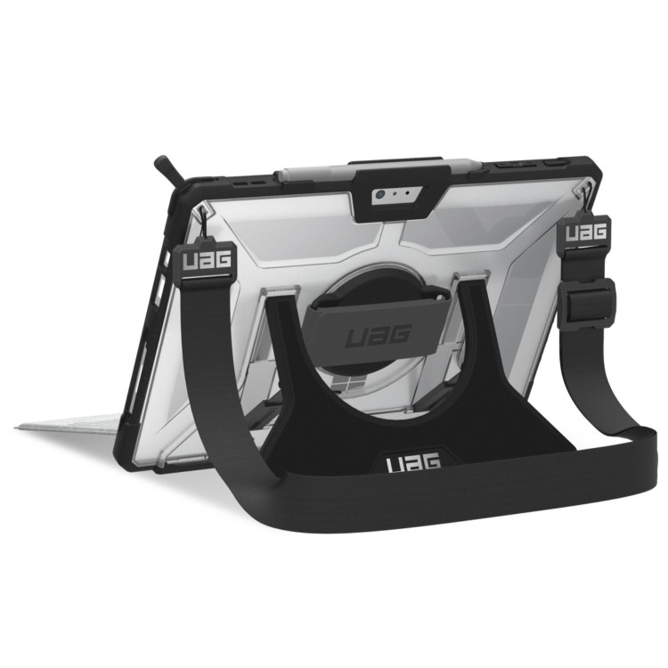 Surface Pro 2017 / Surface Pro 4 Plasma Case with Handstrap & Shoulder Strap - Ice / Black