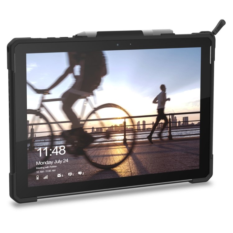 Surface Pro 2017 / Surface Pro 4 Plasma Case with Handstrap & Shoulder Strap - Ice / Black