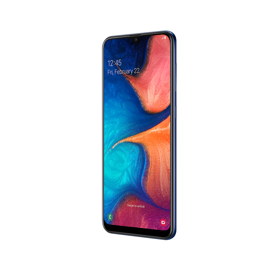 samsung galaxy a20e blue