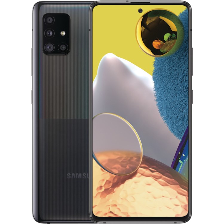Refurbished Samsung Galaxy A51 Prism Crush Black 6.5" 128GB 5G Unlocked & SIM Free Smartphone