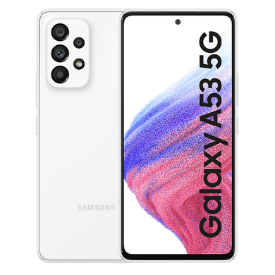 Samsung Galaxy A53 5G Awesome White 6.5" 128GB 5G Unlocked & SIM Free Smartphone