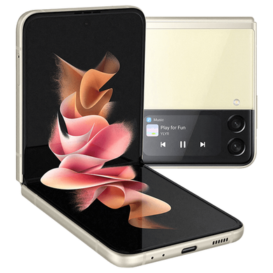 Samsung Galaxy Z Flip3 5G Cream 6.7" 128GB 5G Unlocked & SIM Free Smartphone