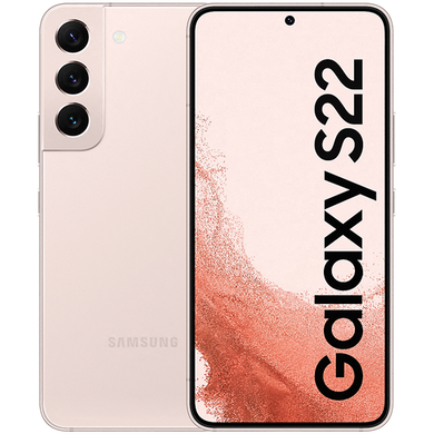 Refurbished Samsung Galaxy S22 Pink Gold 6.1" 128GB 5G Unlocked & SIM Free Smartphone