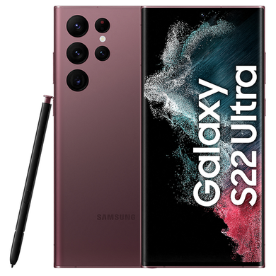 Samsung Galaxy S22 Ultra Burgundy 6.8" 256GB 5G Unlocked & SIM Free Smartphone