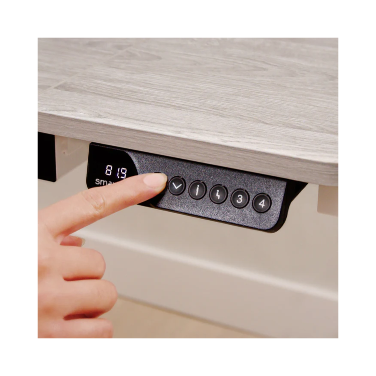Light Wood Smart Height Adjustable Desk