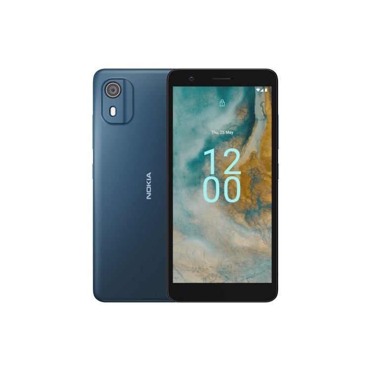 Nokia C02 32GB 4G SIM Free Smartphone - Dark Cyan