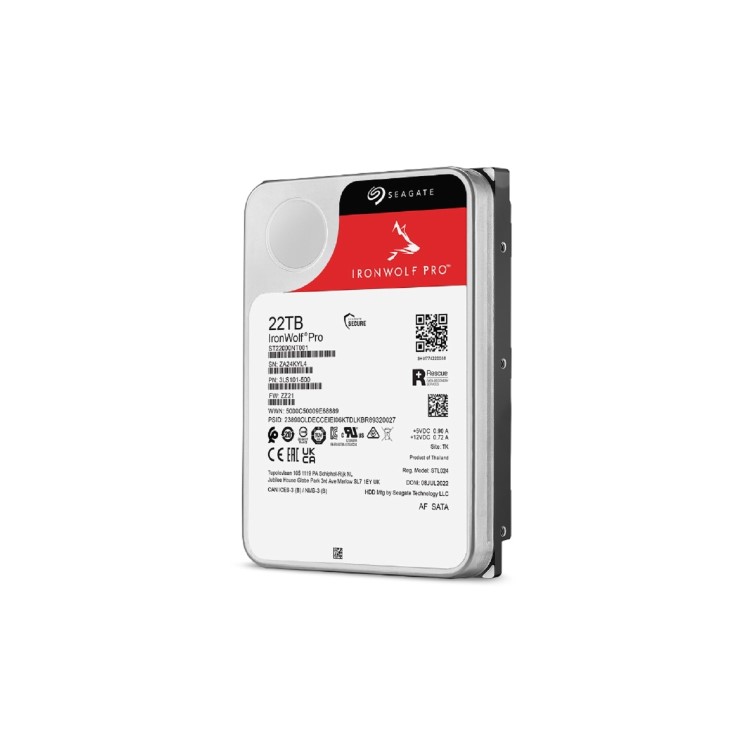 Seagate IronWolf Pro 22TB 3.5 Inch SATA III Internal Hard Drive