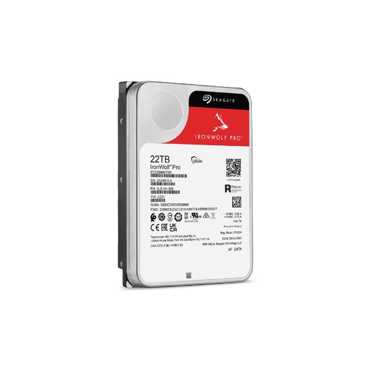 Seagate IronWolf Pro 22TB 3.5 Inch SATA III Internal Hard Drive
