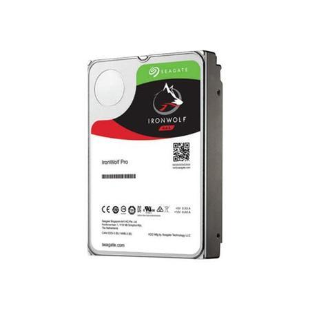 Seagate IronWolf Pro ST4000NE001 - Hard drive - 4 TB - internal - 3.5" - SATA 6Gb/s - 7200 rpm - buffer_ 128 MB - with 2 years Rescue Data Recovery Service Plan