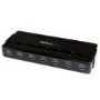 StarTech.com 7 Port SuperSpeed USB 3.0 Hub - Desktop USB Hub with Power Adapter – Black