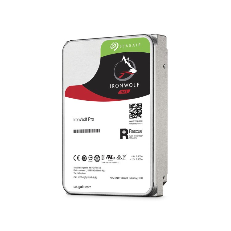 Seagate IronWolf Pro ST8000NE001 - Hard drive - 8 TB - internal - 3.5" - SATA 6Gb/s - 7200 rpm - buffer_ 256 MB - with 2 years Rescue Data Recovery Service Plan