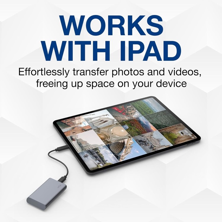 LaCie Mobile Secure 1TB USB-C 3.2 Gen 2 External SSD
