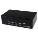 SV431DD2DUA StarTech.com 4 Port Dual DVI USB KVM Switch with Audio & USB 2.0 Hub