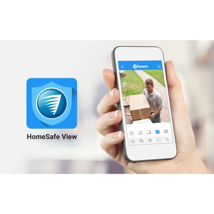 Swann CCTV System - 8 Channel 1080p HD DVR with 8 x 1080p HD Black Cameras & 1TB HDD