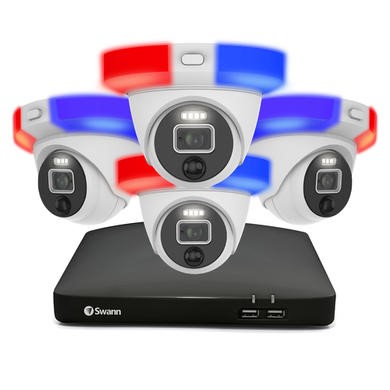 Box Opened Swann 4 Camera 4K Ultra HD DVR CCTV System with 2TB HDD