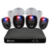 GRADE A1 - Swann CCTV System - 8 Channel 4K DVR wtih 4 x 4K Enforcer Spotlight Cameras &amp; 2TB HDD