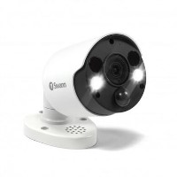 Swann 4K Ultra HD Thermal Sensing White IP Bullet Camera with 150ft Night Vision - 1 Pack 