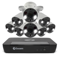 Swann CCTV System - 8 Channel 4K Ultra HD NVR with 8 x 4K Thermal Sensing Spotlight Cameras & 2TB HDD Swann CCTV System - 8 Channel 4K Ultra HD NVR with 8 x 4K Thermal Sensing Spotlight Cameras & 2TB HDD