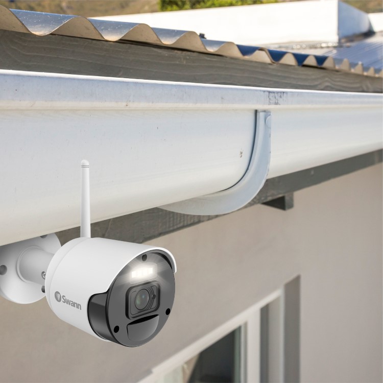 Box Opened Swann Secure Alert 1080p HD Heat & Motion Sensing IP Bullet Camera - 1 Pack