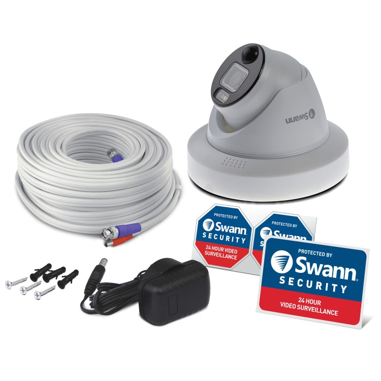 Swann Enforcer 4K Ultra HD Heat & Motion Sensing Analogue Dome Camera - 1 Pack
