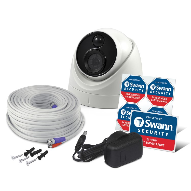 Box Opened Swann 4K Ultra HD Analogue Dome Cameras - 2 Pack