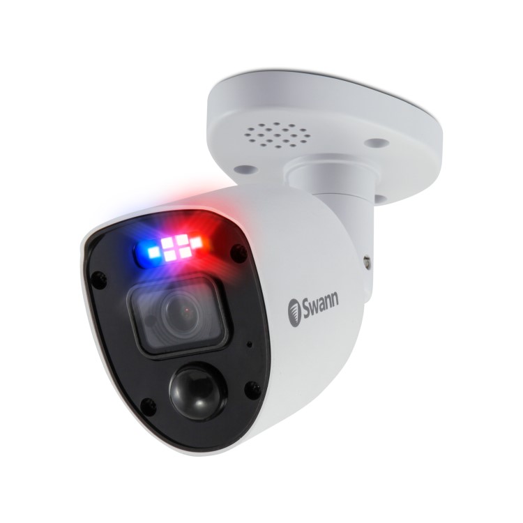 Swann Enforcer 4K HD CCTV Analogue Bullet Camera with Spotlight - 2 Pack