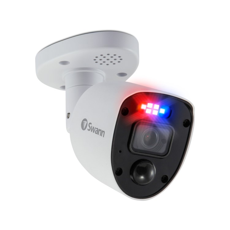 Swann Enforcer 4K HD CCTV Analogue Bullet Camera with Spotlight - 2 Pack