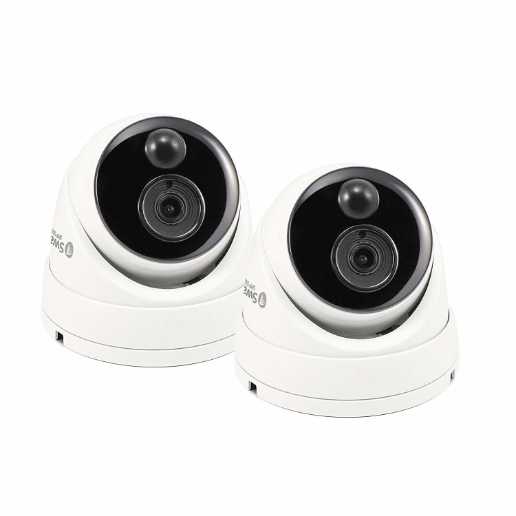 Swann 5MP PIR White Analogue Dome Camera - 2 Pack