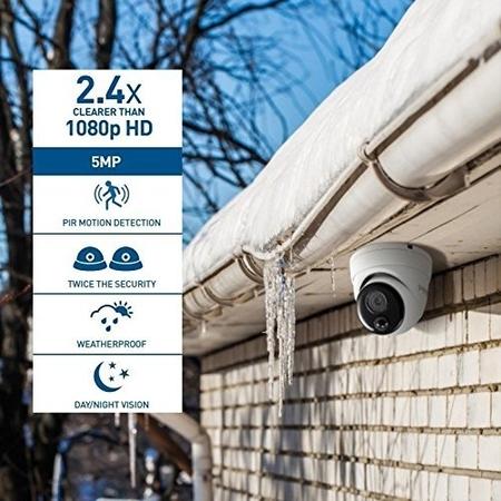 Swann 5MP PIR White Analogue Dome Camera - 2 Pack