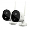 Swann 1080p HD Wireless Wi-Fi Cameras with Heat/Motion Sensing Night Vision &amp; Audio - Twin Pack
