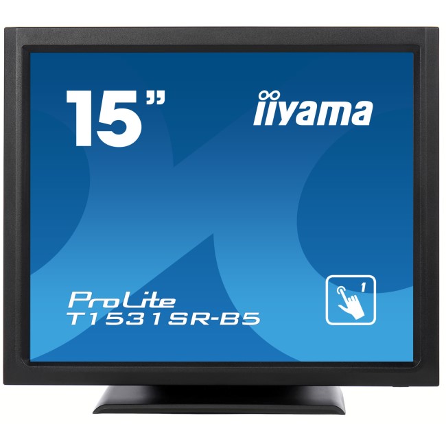 Iiyama ProLite T1531SR-B5 15" Black HDMI Touchscreen Monitor