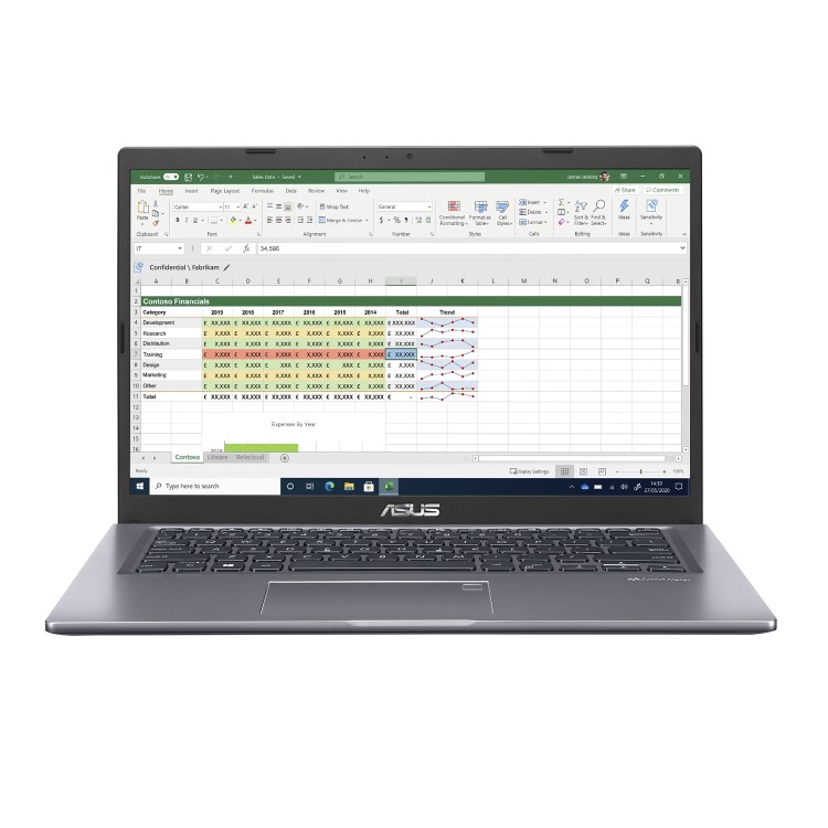 Refurbished ASUS P1411CDA AMD Ryzen 5 16GB 256GB 14 Inch Windows 11 Professional Laptop