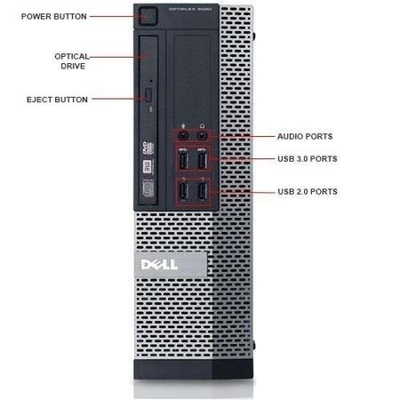 Refurbished Dell Optiplex 9010 Core i7 3770 8GB 512GB DVD Windows10 Professional SFF Desktop