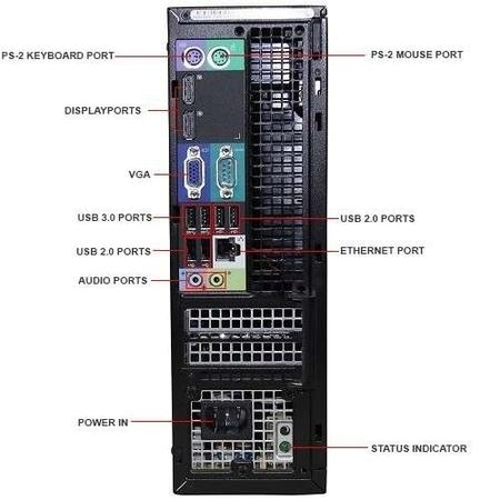 Refurbished Dell Optiplex 9010 Core i7 3770 8GB 512GB DVD Windows10 Professional SFF Desktop