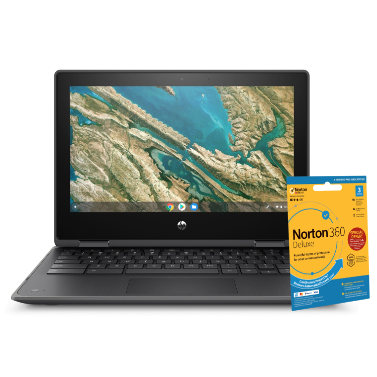 Refurbished HP x360 11 G3 Intel Celeron 4GB RAM 32GB eMMC 11.6 Inch Touchscreen Convertible Chromebook
