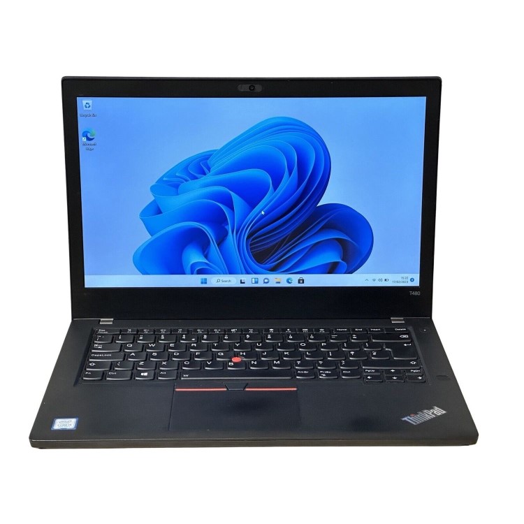 Refurbished Lenovo ThinkPad T480s Intel Core i5 8th gen 8GB RAM 256GB SSD 14 Inch Windows 11 Pro Laptop