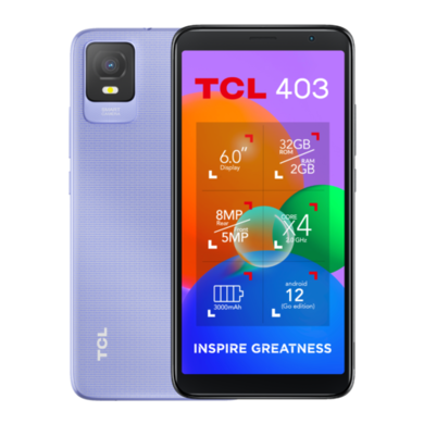 TCL 403 Mauve Mist 6" 32GB 4G Unlocked & SIM Free Smartphone