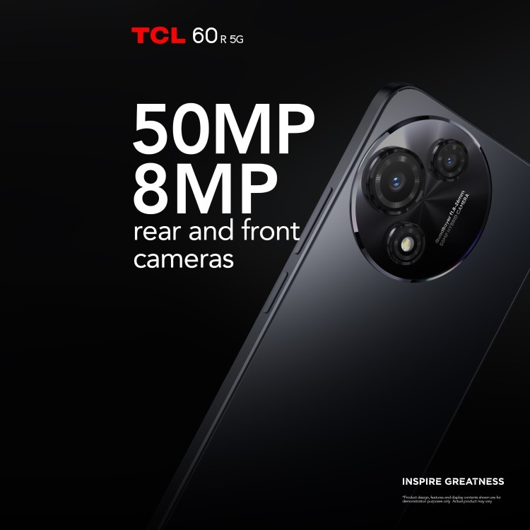 TCL 60R Space Grey 6.7" 128GB 5G Unlocked & SIM Free Smartphone