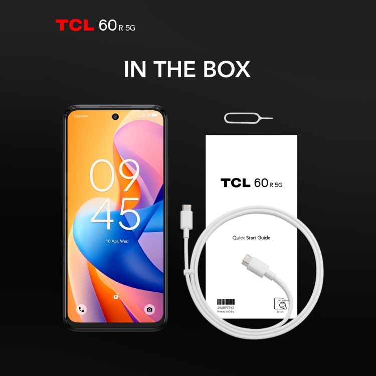 TCL 60R Space Grey 6.7" 128GB 5G Unlocked & SIM Free Smartphone